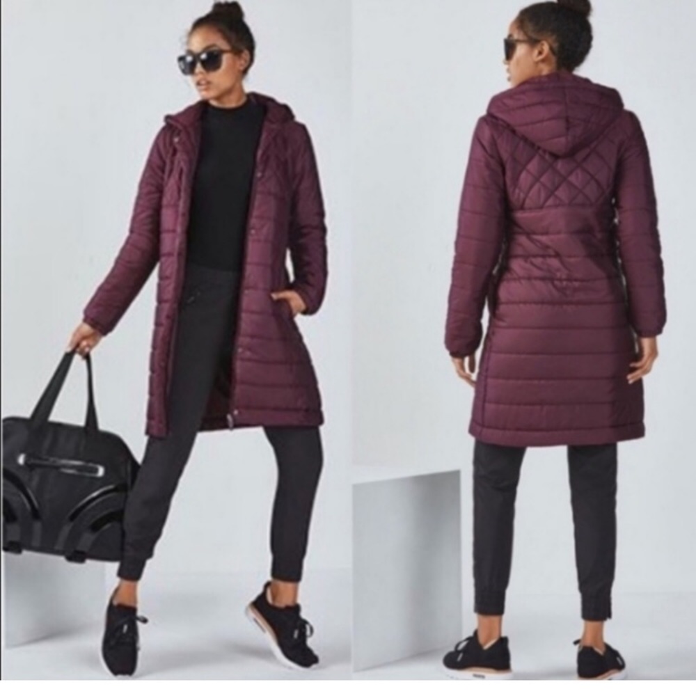 Fabletics puffer coat. XS